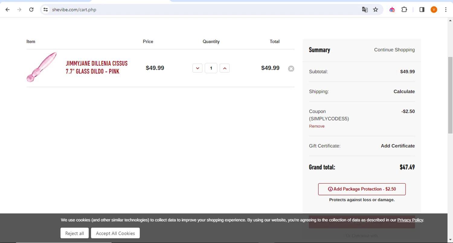 How to apply Shevibe coupon code